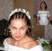 Марианна: свадебная прическа и макияж