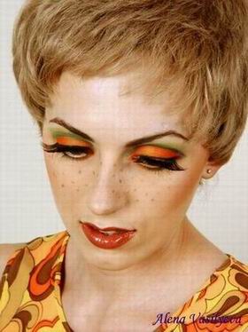 Мария: тематический макияж 70-х "Твигги"